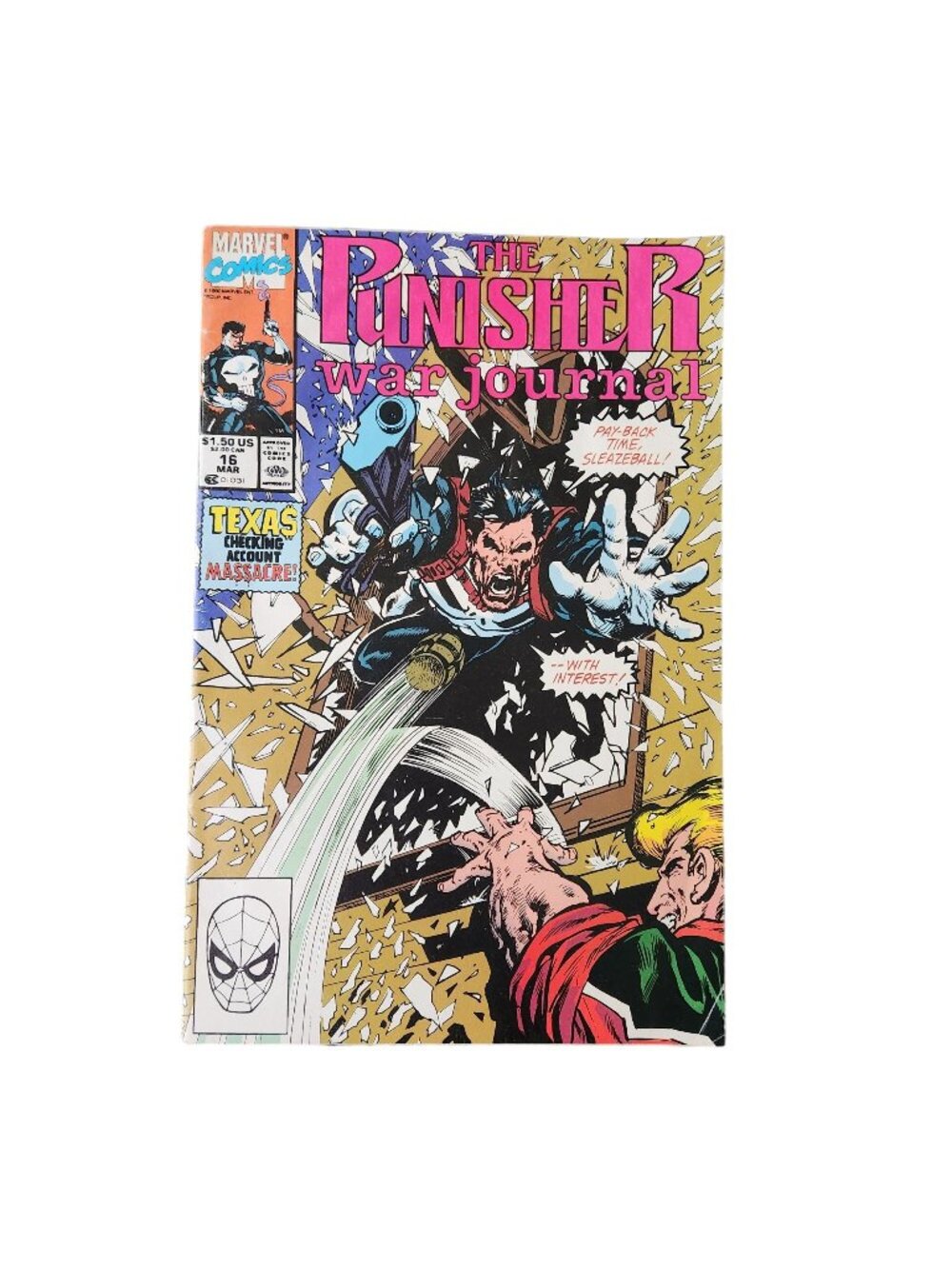 Marvel The Punisher War Journal #16 1988 Comic Book Collector Bagged Boarded